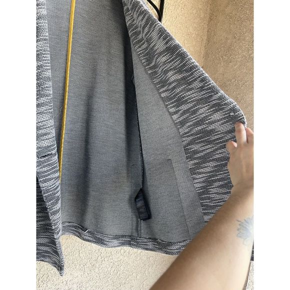 Top Shop Button Coat - Size 8 - Gray/ White - Picture 7 of 9